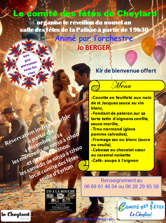 Affiche media reveillon 2024 2025